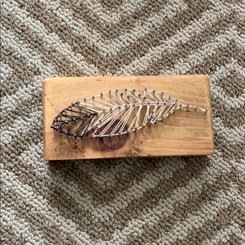 Feather string art